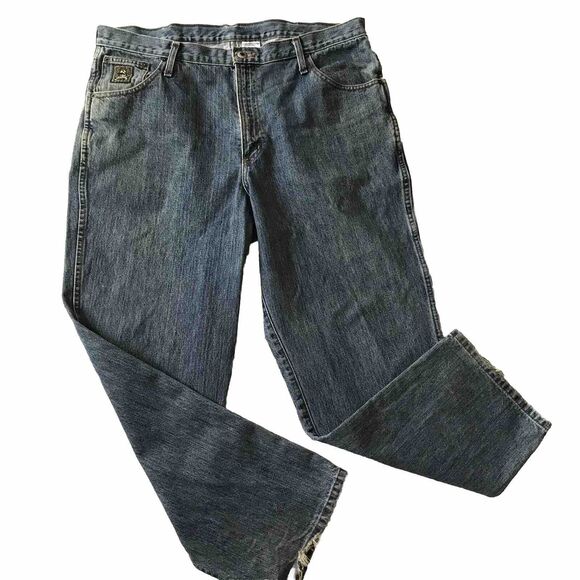 Cinch Men Green Label Relaxed Fit Blue Jeans 38 X 30 Tapered Western Ranch Denim - Picture 1 of 13